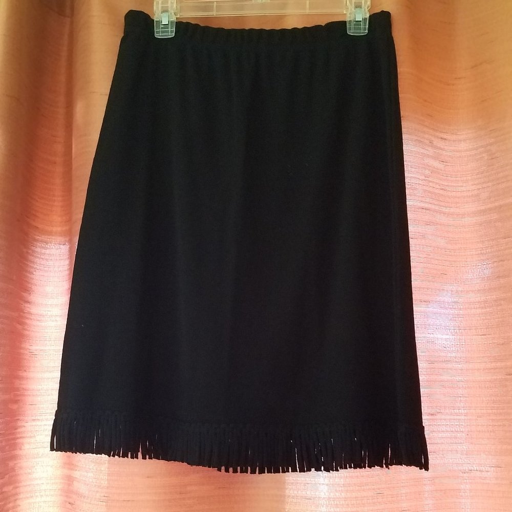 Nina Leonard, Black, Size M Skirt NWOT